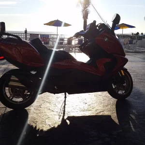 Sunrise at the beach in Daytona (76th Anniversary of Bike Week)